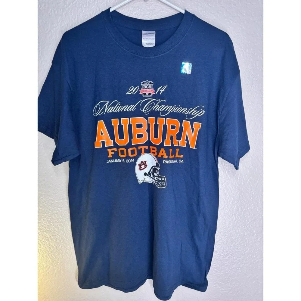 Auburn University Tigers 2014‎ National Championship Game T-Shirt Men's L NWT